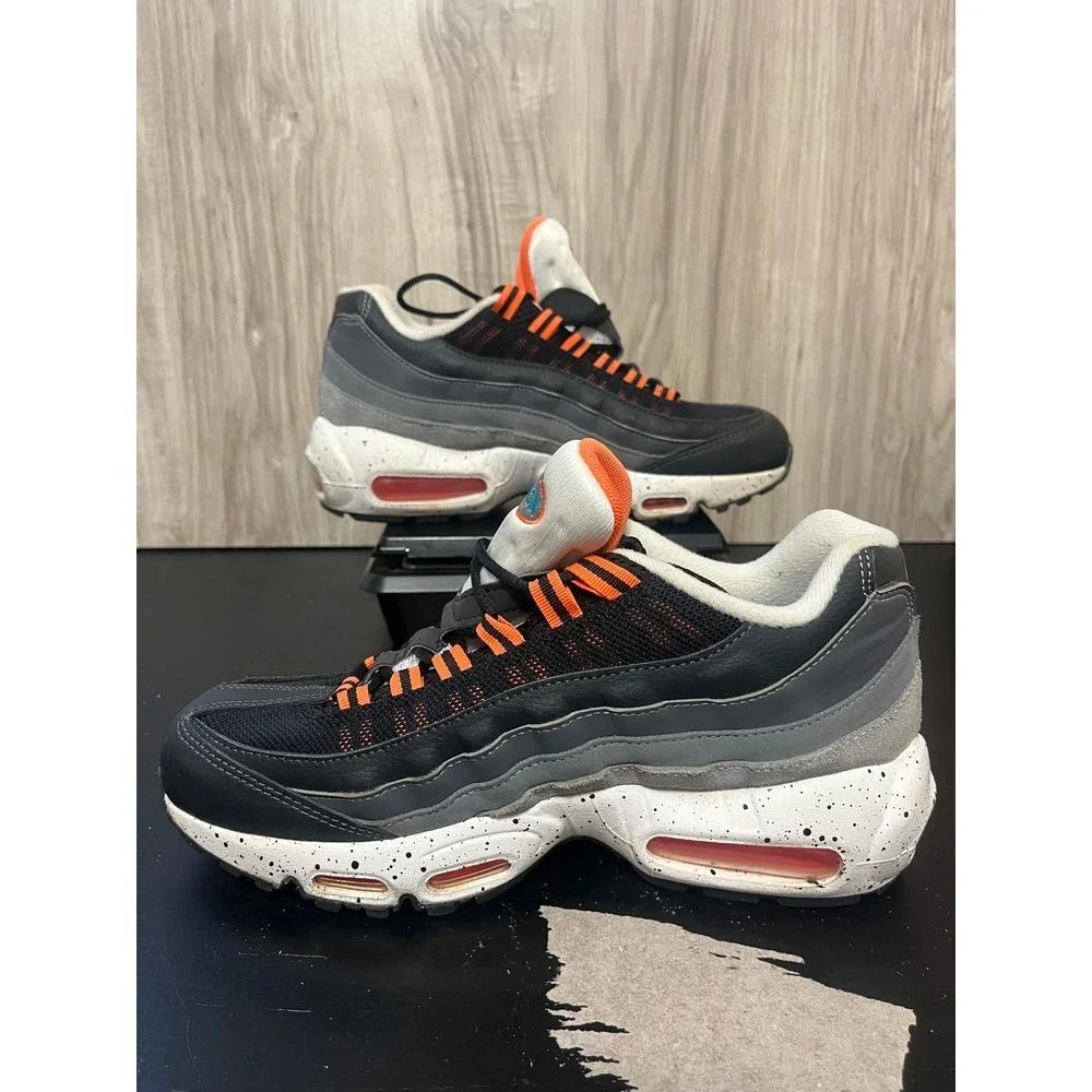 Nike Air Max 95 Recraft Shoes  US 6.5Y White Orange Gray CJ3906-008 Sneakers